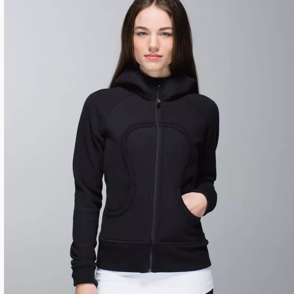 Lululemon Scuba Hoodie Stretch Lined Hood Black